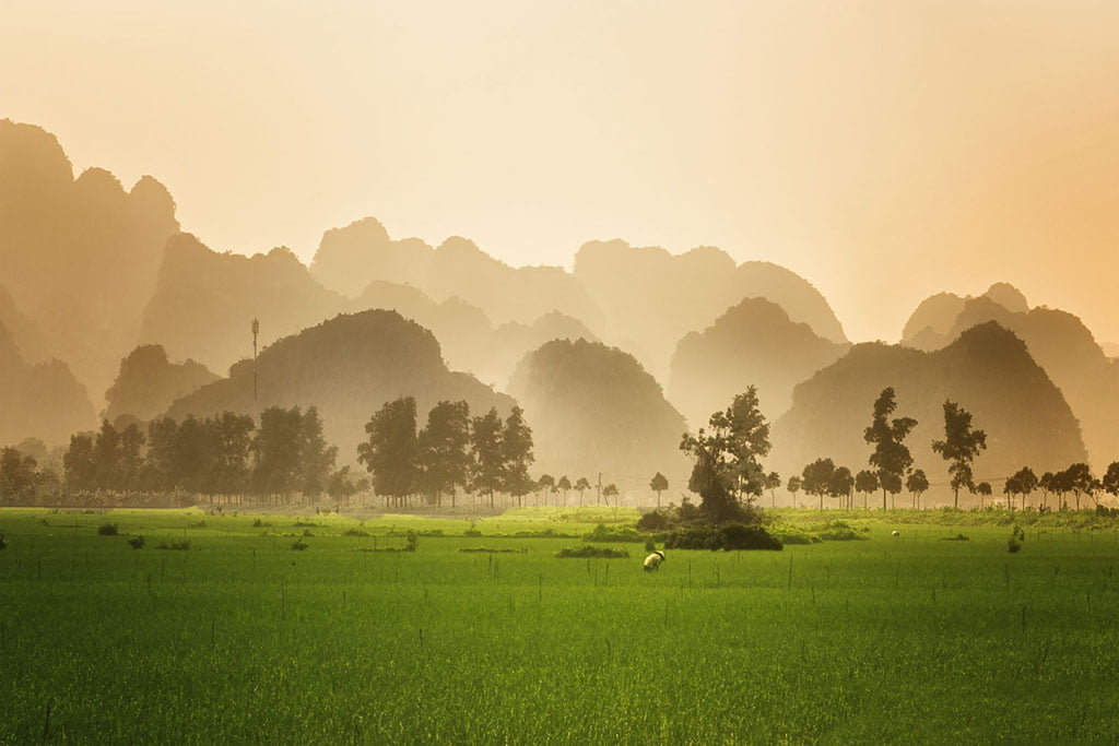 Sunset in Tam Coc