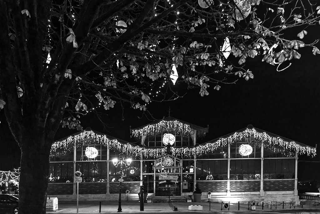 Les Halles d'Angoulême illuminées à Noel