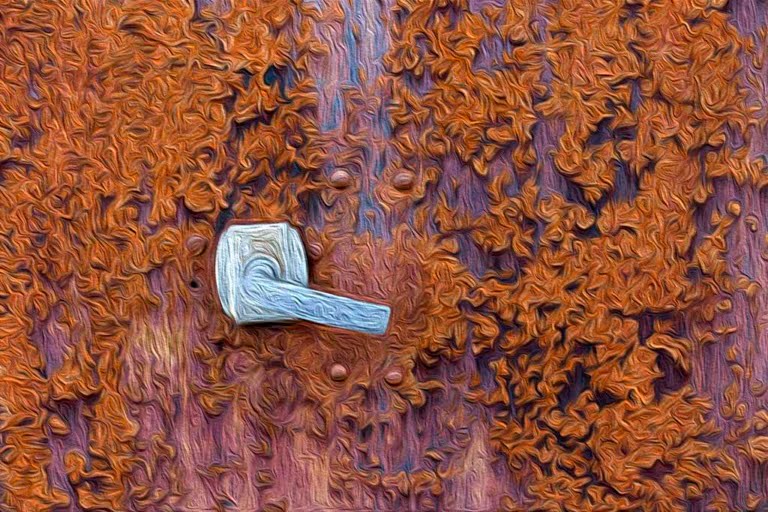 Old rusty door