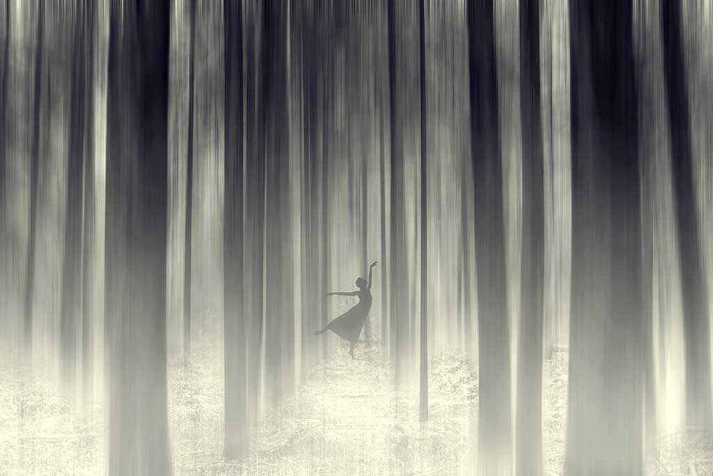 Dancing in the woods