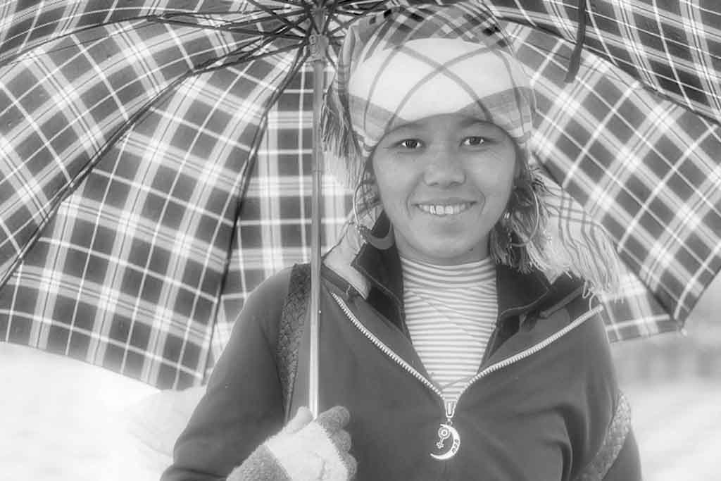 Meeting in the rain